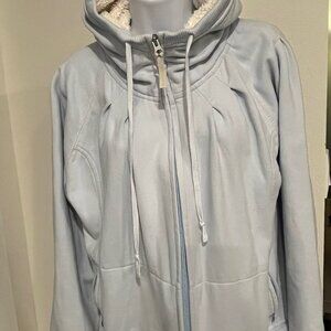 ALO AQUA SHERPA HOOD LINED